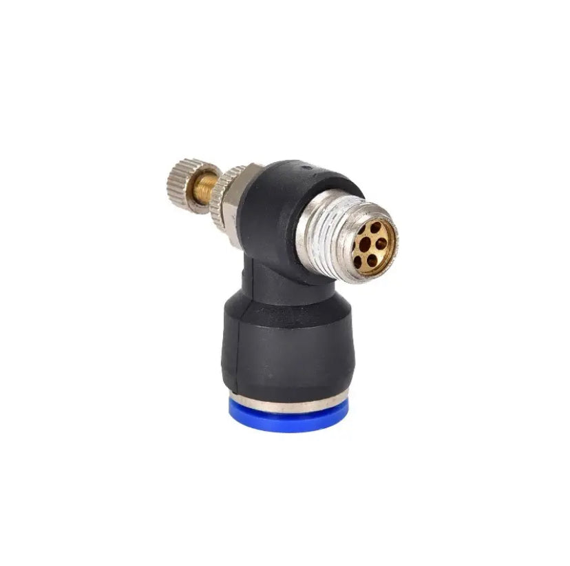 SL Model Quick Connections Pneumatic couplings Throttle Valve 1/8" 1/4" 3/8" 1/2" M5 4 6 8 10 12mm Hose Tube adjustable