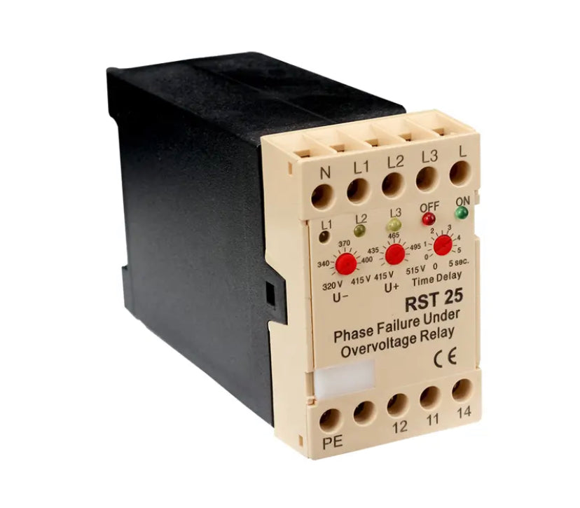 RST25 Phase failure under overvoltage relay Electronic Voltage protection Relay