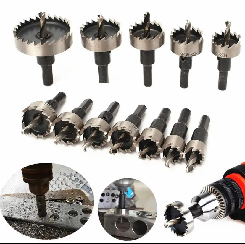 Hole Saw Cutter Drill Bits High Speed Steel for Pistol Drills / Bench Drills 16/19/20/21/22/25/26/28/30/35/50mm