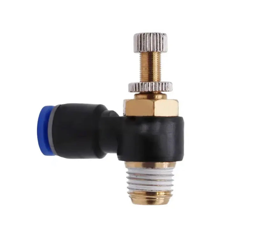 SL Model Quick Connections Pneumatic couplings Throttle Valve 1/8" 1/4" 3/8" 1/2" M5 4 6 8 10 12mm Hose Tube adjustable