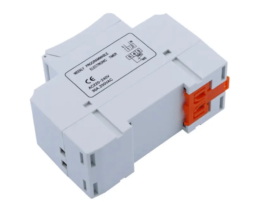 Weekly 7 Days Programmable Digital TIME SWITCH Relay Timer Control AC 220V THC30 30A Din Rail Mount