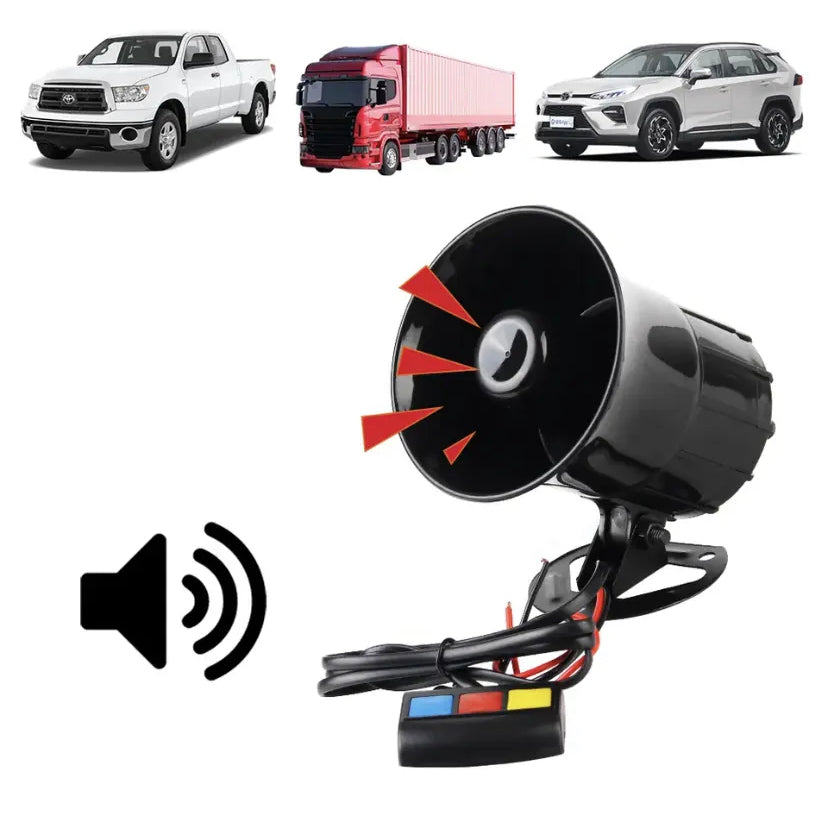 110dB 12V DC 3 Tone Sound Loud Car Horn Motorcycle Warning Alarm Horn Speaker Automotive Accessories Moto