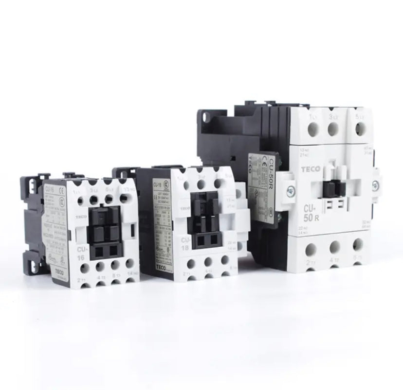 TECO Taian CN AC Contactor CU-11/16/18/23/27/32R/38/40/50/65/80/90 220V 380V 24V 36V 48V 110V