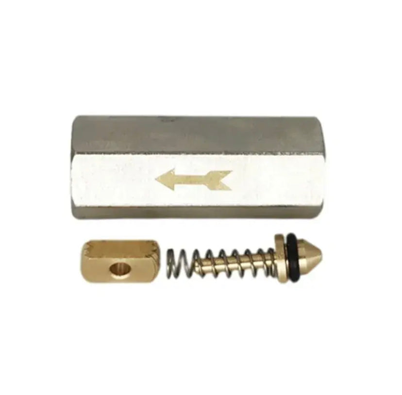 Pneumatic Check Valve 1/4 OD Hose One Way Valve Air Gas Single Way Brass Valve Air Compressor Pipe Fitting Adapter
