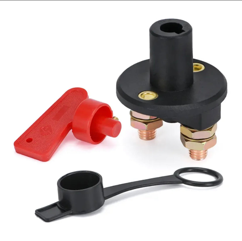 Car Battery Power Switch Disconnect Isolator Circuit Breaker Main Switch Kill Cut-off Switch Insulated Rotary Switch Key Truck