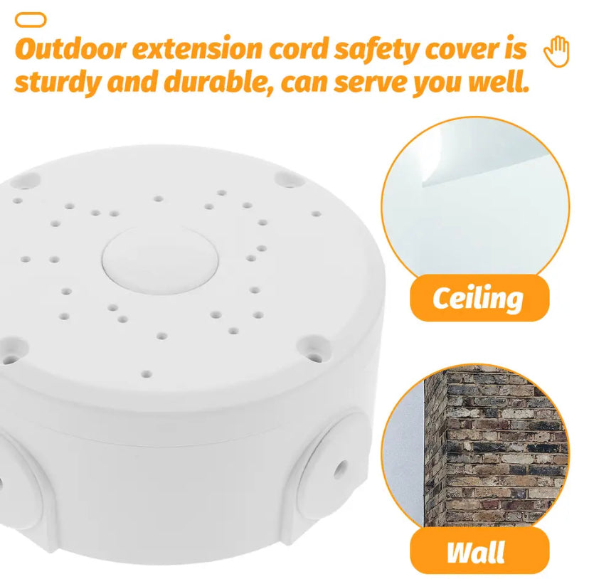 Long Lasts Waterproof Junction Box for Camera Ceiling Mount Installations