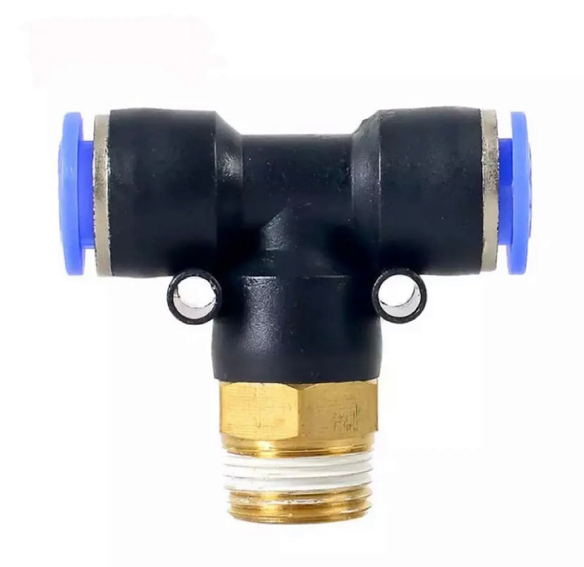 Pneumatic Air Connector Fitting PB 4mm 6mm 8mm 10mm 12mm Thread 1/8" 1/4 3/8 1/2 Straight Hose Fittings Pipe Quick Connectors