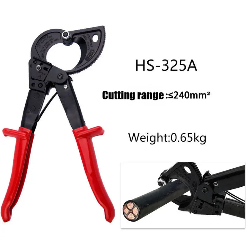 Ratchet Electrician Cable Cutter Plier Scissors Copper Aluminum Wire Cutting Plier Hand Tool Hand Plier for Large cable