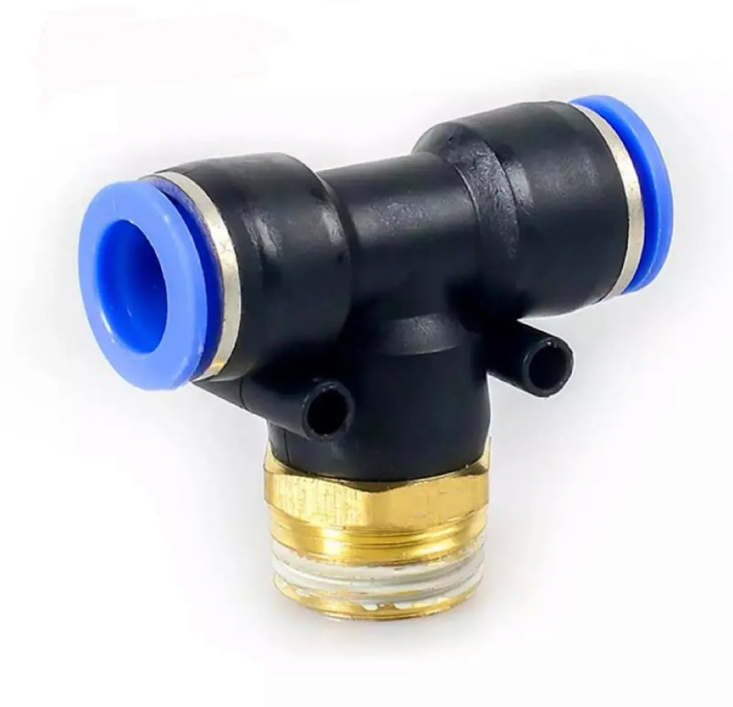 Pneumatic Air Connector Fitting PB 4mm 6mm 8mm 10mm 12mm Thread 1/8" 1/4 3/8 1/2 Straight Hose Fittings Pipe Quick Connectors