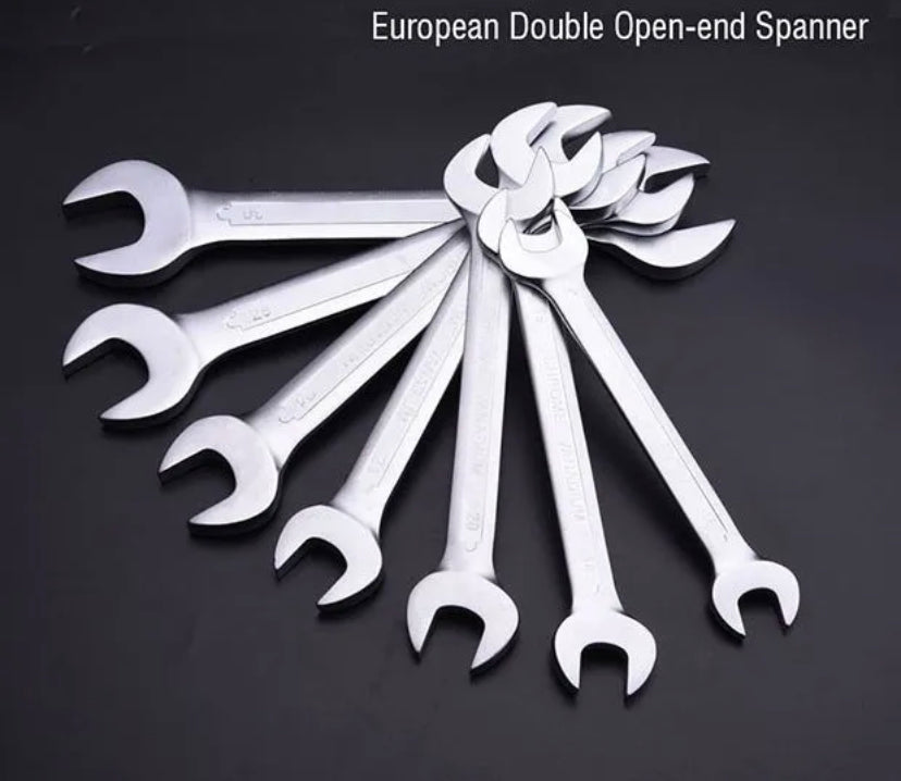 8 Pcs Double Open End Wrench Combination Set 6-22mm fix pana set Diamond leopard hardware tool wrench series 8 piece wrenchs