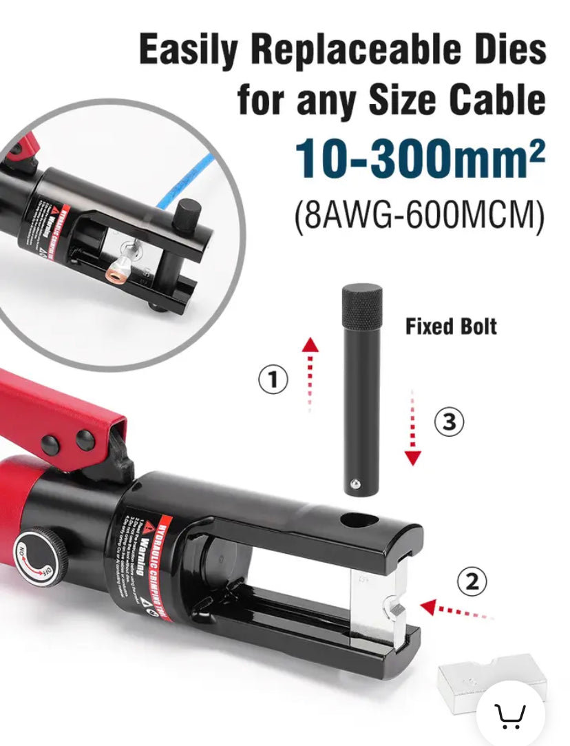 Industrial YQK-300 Manual Hydraulic Crimping Tool with Crimping Range 10-300mm2 Cable Lug Press Cable Terminal