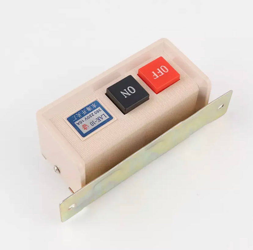 LAK-10 ON/OFF Start Stop Flush Mounted Push Button Switch AC 380/220V 10A Sewing machine switch
