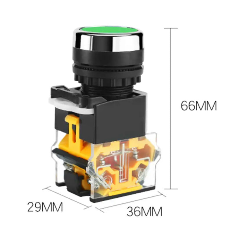 22mm LA38 1NO/1NC Round self-locking Reset power button switch instantaneous switch Self-reset Self-lock
