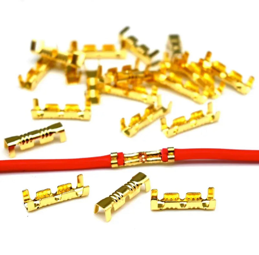 High-Quality U-Shaped Wire Connector Terminals - Durable Electrical Crimping Blocks and Spade Connectors, Reliable Iron Construction - gravax.store