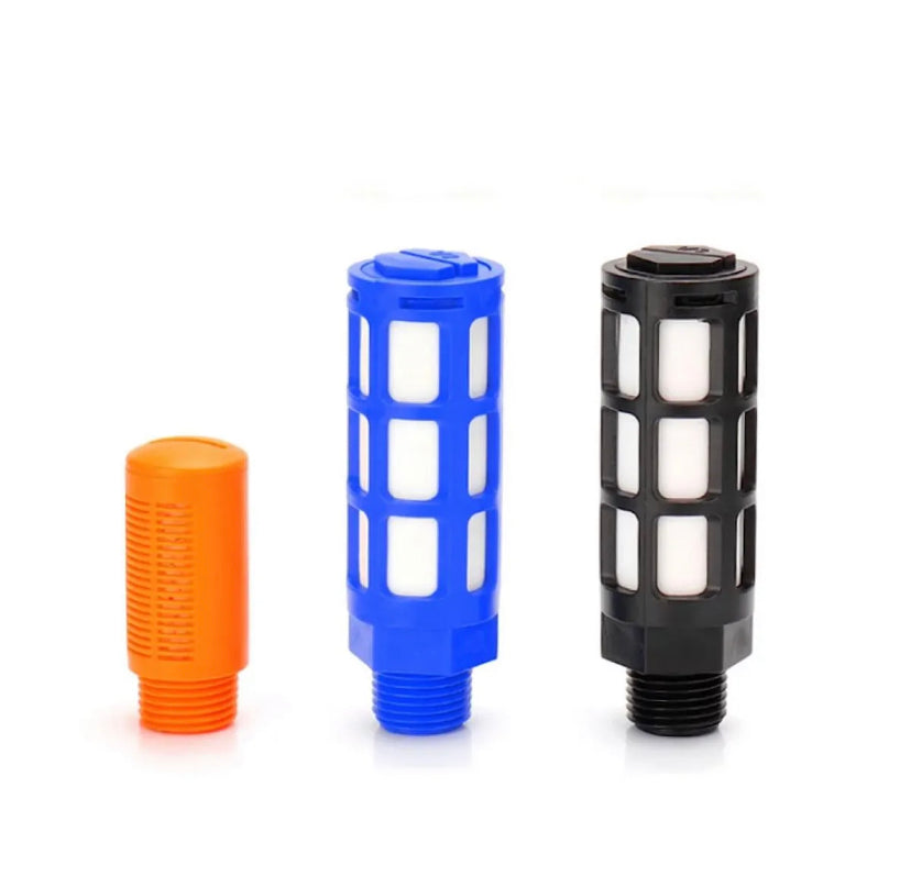 Pneumatic Plastic Silencer Air Quick Exhaust Muffler Absorb Noise Reduce Filter 1/4" 3/8" 1/2" Male Thread