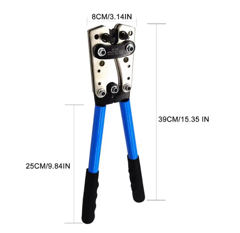 HX-50B Large Naked Terminal Wire Cutters Suitable For Copper Aluminum Terminal Cable Cutting Aluminum Handle Pressing Pliers