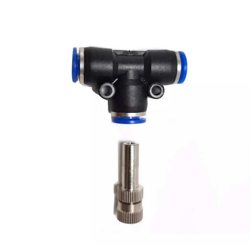 Atomizing Mist Nozzles 6mm Quick Slip lock Connector Humidify Watering Sprayer 0.1mm-0.6mm Misting Cooling System 6mm 8mm 10mm