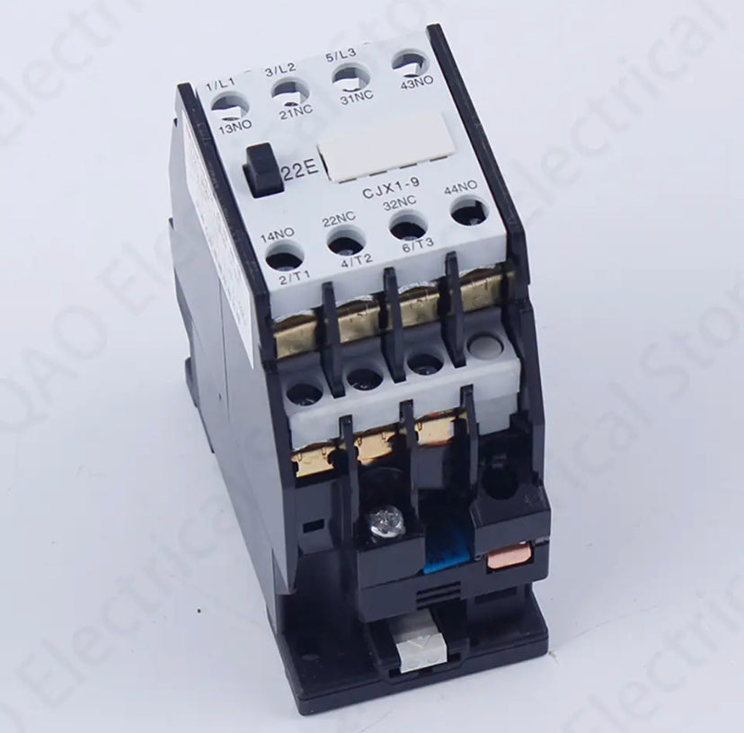 CJX1-9/22 3TB40 AC contactor DIN Rail Mounted 2NO 2NC 24V/36V/48V/110V/127V/220V/380V 9A 50HZ/60HZ