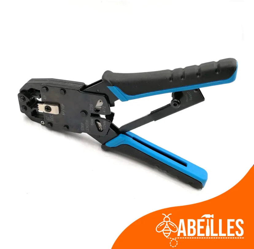 HT-200R NETWORKING CRIMPING TOOL For 4P 6P 8P 10P RJ-11/RJ-12 RJ-45