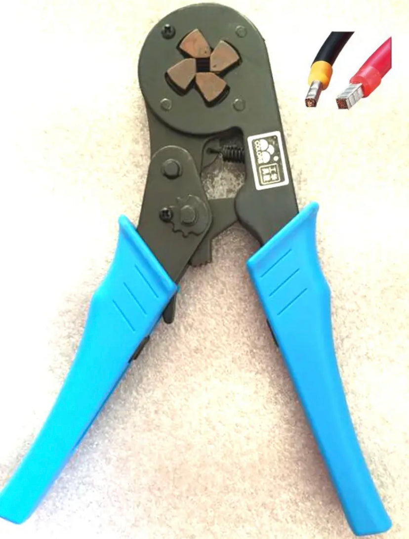 HSC8 16-4 Mini Adjustable Crimping Pliers 6-16mm² Clamp Tube Terminal Crimping Tool 10-5 AWG Multi-Tool Manual Pliers