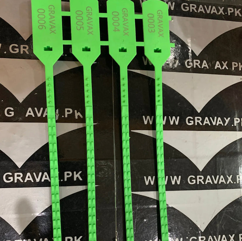 Logistics Container Plastic Seal Plastic Security Seal Security Blockade for a Variety of Industries 350MM Lenght Disposable Security Plastic Lock Custom Label Seals Tamper Tags Security tie
