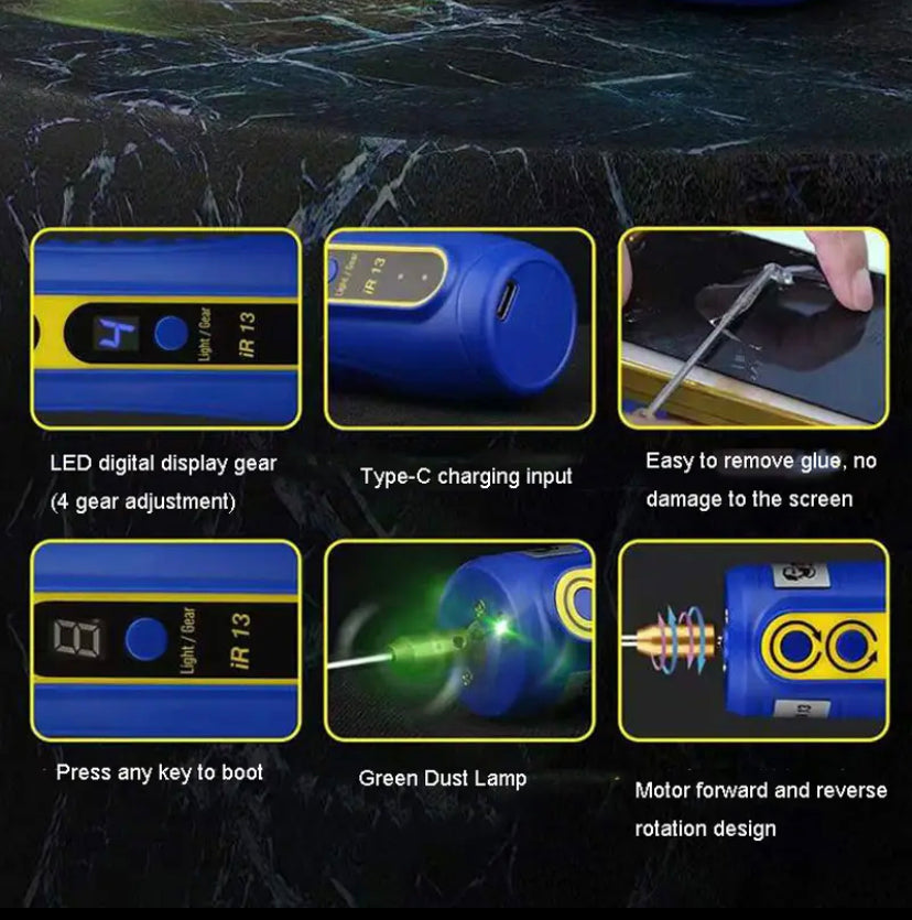 Mechanic IR13 OCA Glue Remover LCD Screen Rechargeable Multifunctional Integrated Glue Roll Tools for Phone Panel
