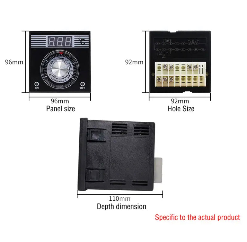 Temperature Control Regulator Thermostat TEH96-92001C Special Temperature Controller For Oven 220V