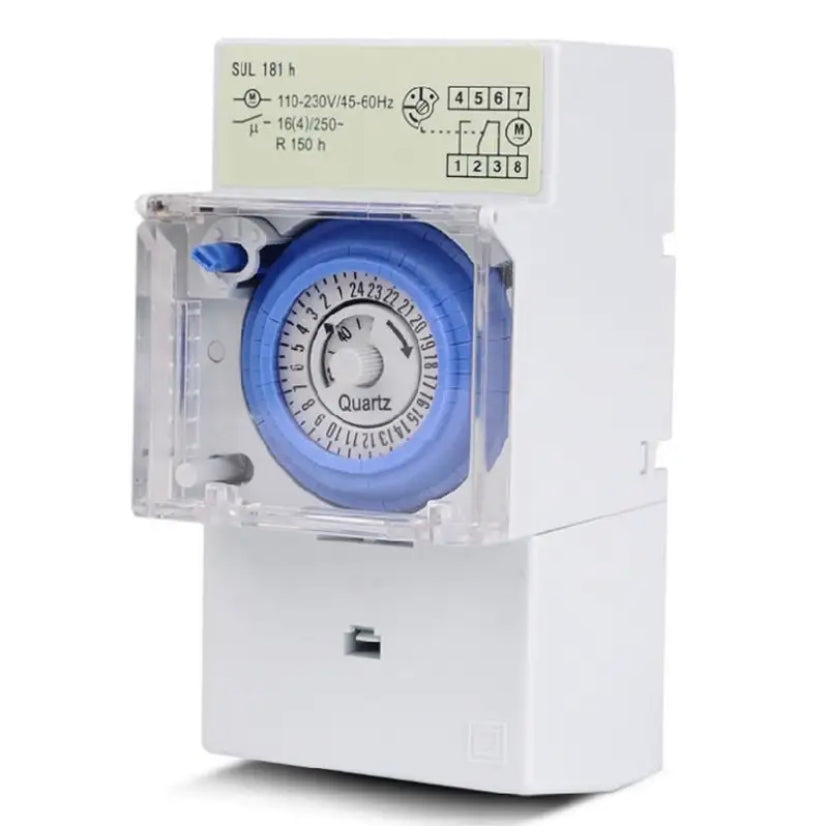 SUL181H 24 Hours Analog Mechanical Timer Manual/Auto Controller for Time for Office Power Auto Control Compact