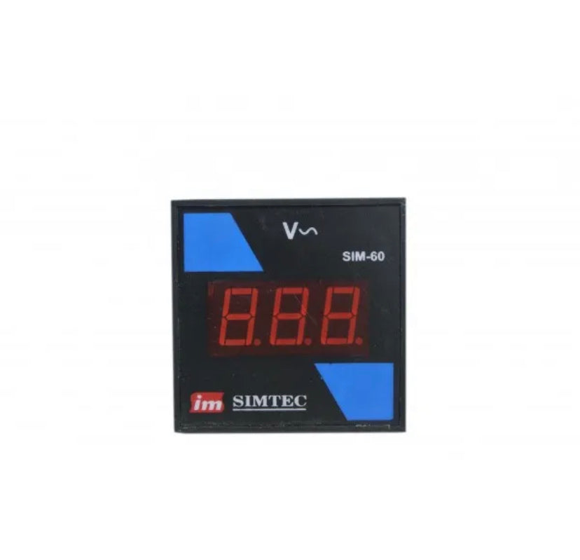 SIMTEC Panel Meters Voltage Ampere Frequency Digital 60x60 to 96x96mm