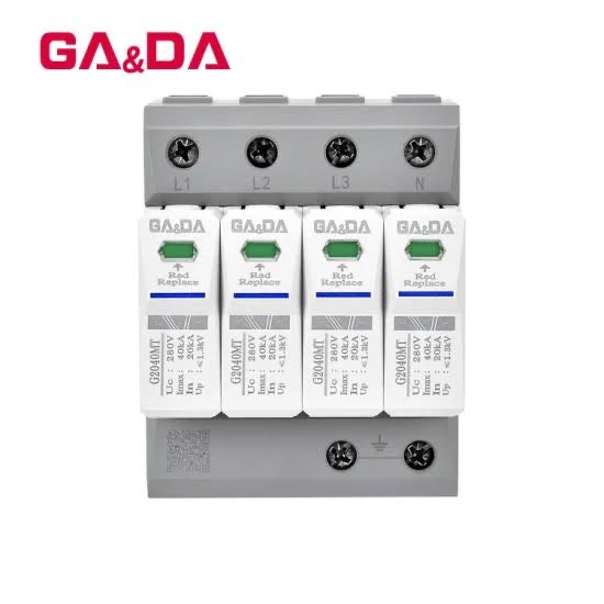 Ga&da AC DC 40ka 2P 4p Lightning Surge Power Protector Device