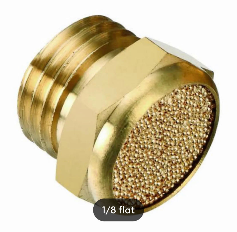 Brass Pneumatic Exhaust Muffler Sliencer 1/4 1/8 3/8 1/2 BSP Male Pneumatic Air Silencer Fittings Noise Filter Reducer