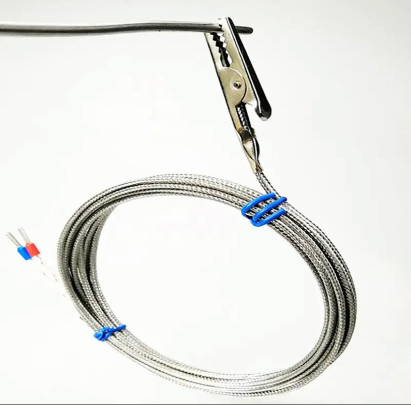 K-type crocodile clamp thermocouple clamp type thermocouple K-type temperature sensor temperature control probe
