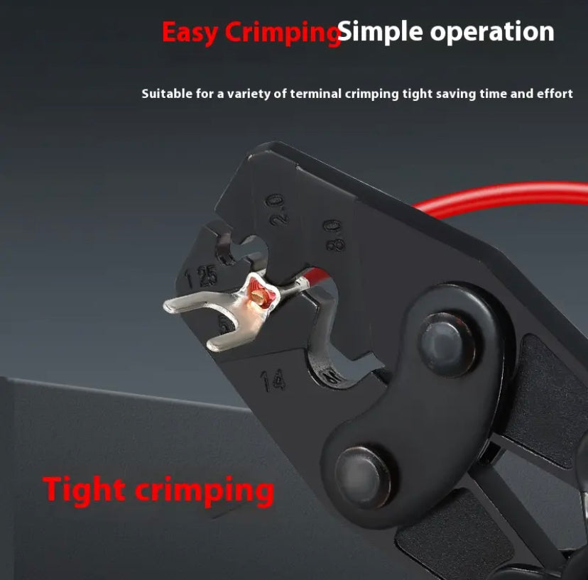 HS-16 Crimper Plier Ratchet Type Bare Terminal Crimping Pliers OT UT Crimping Tool Electric Terminal 1.5-16mm2