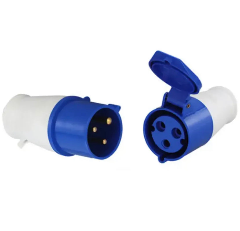1Set Coupler Industrial Plug Socket Movable Connector 3Pin 16A 32A IP44 Waterproof Male Female Electrical Connection