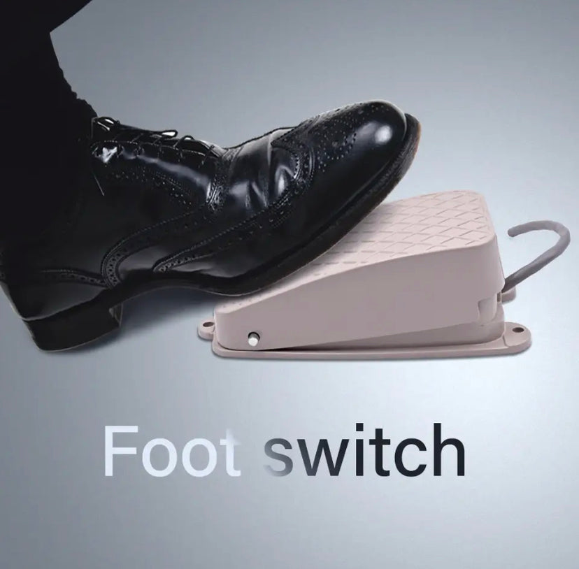 FS-2 220VAC 10A Waterproof SPDT Machine Foot Switch Pedal Footswitch Metal On Off 1NO1NC Momentary Self Reset Treadle Switch