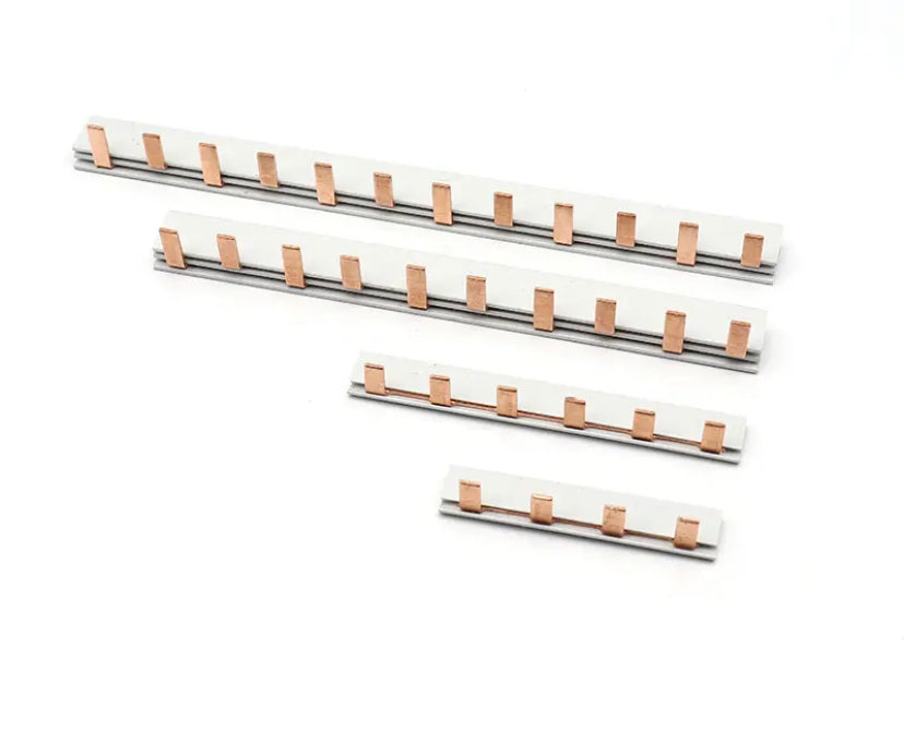 1/2/3P Pin Type Busbar 4-18 Way Copper Bar Terminal Block For MCB DZ47 Air Switch Connector 63A Circuit Breaker Connector