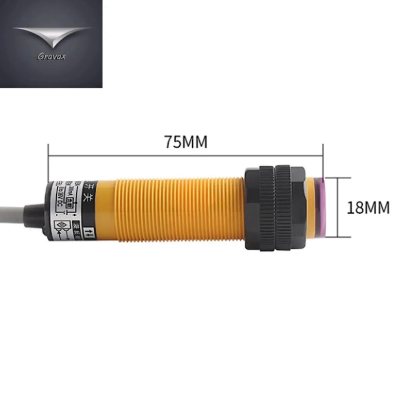 Infrared Diffuse Reflection Photoelectric Switch Three-Wire NPN PNP Normally Open Normally closed Proximity Sensor 10-30VDC