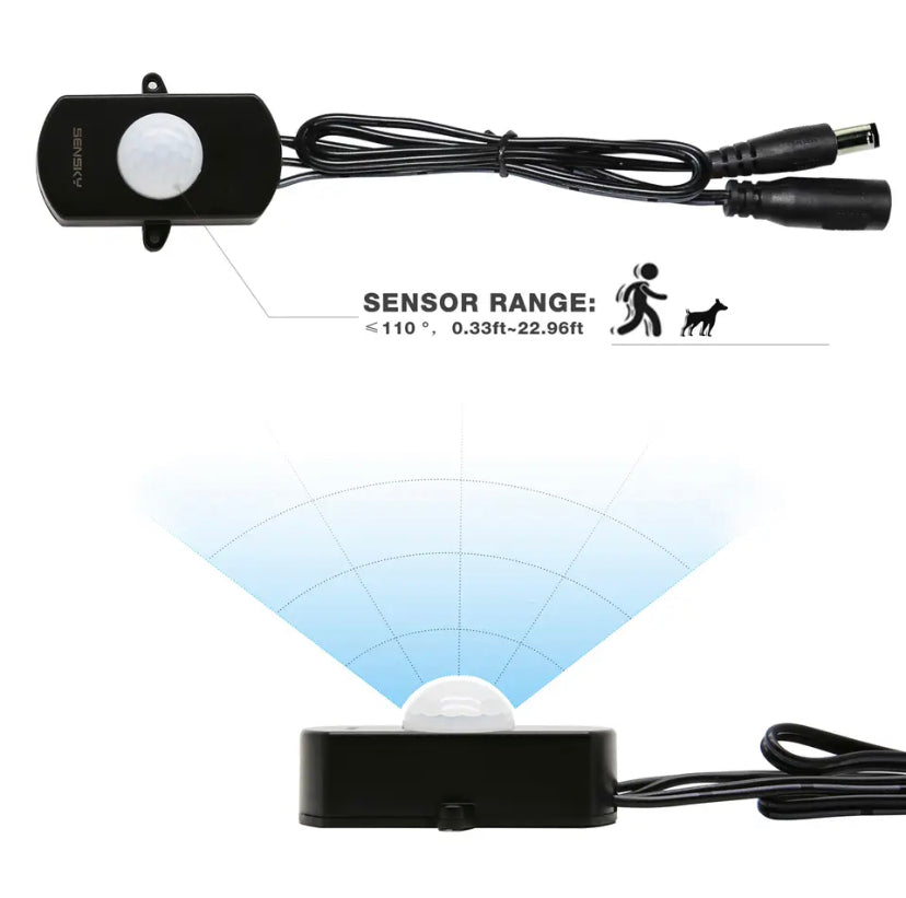 Motion Sensor Light Switch 12V PIR Sensor 24V 5V Movement Detector Timer Infrared Automatic Switch ON OFF Switch Light Outdoor