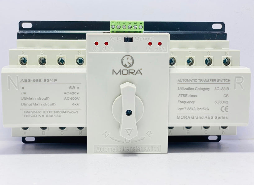 4p ATS 63A 125A Generator ATS Controller Automatic Transfer Switch Dual Power Changeover Switch