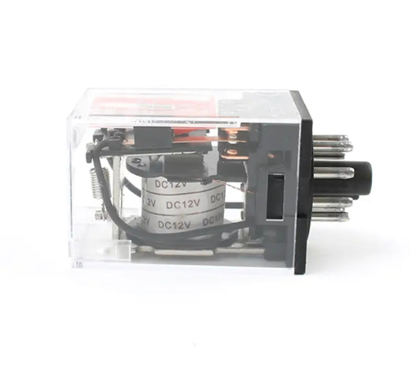 Intermediate relay MK2P-I MK2P small electromagnetic relay with socket base 8PIN PF083A DC12V DC24V AC110V AC220V - gravax.store