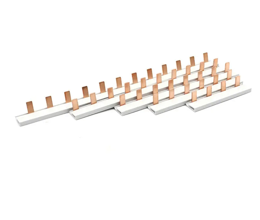 1/2/3P Pin Type Busbar 4-18 Way Copper Bar Terminal Block For MCB DZ47 Air Switch Connector 63A Circuit Breaker Connector