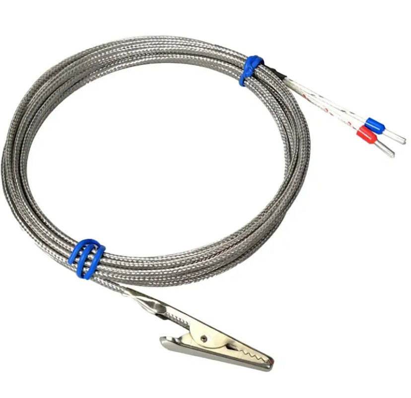 K-type crocodile clamp thermocouple clamp type thermocouple K-type temperature sensor temperature control probe