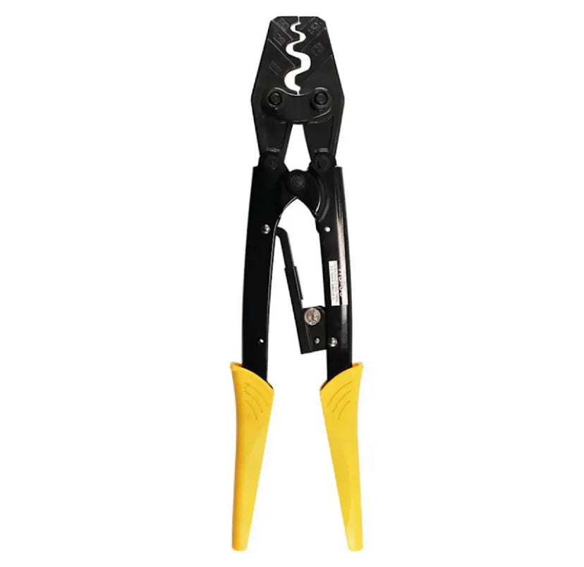 HS-38 Japanese Style Ratchet Crimping Pliers forTerminal 5.5-38mm² 10-2AWG,Hand Crimper Tools for Non Insulated Connectors