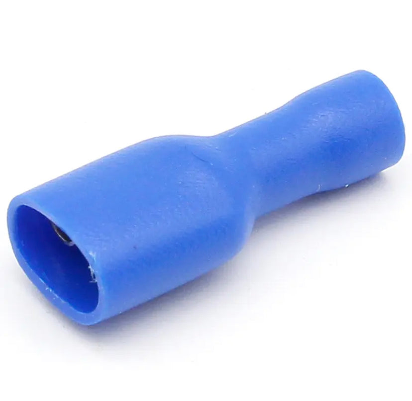 FDFD2-250*50 MDD2-250*50 16-14AWG BLUE Insulated Spade Crimp Wire Cable Connector Terminal Male/Female Kit 100PCS 50pair