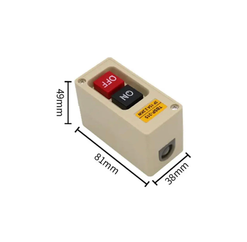 TBSP-315 TBSP-330 3 Phase 2.2KW 15A 3.7KW 30A Plastic Power Push Button Pushbutton Control on-off Switch Panel