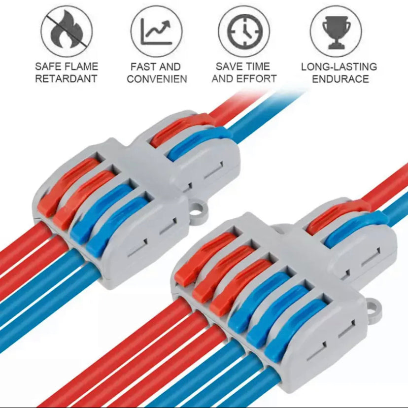 SPL-42/62 Mini Quick Universal Splitter Electric Cable connectors for Led Lighting Push-in Wire Terminal Block