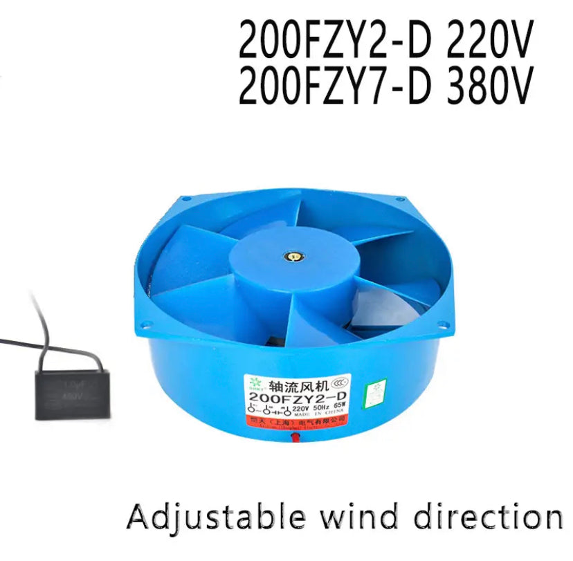 200FZY single flange AC220V /380V 0.3A 65W fan axial fan blower Electric box cooling fan Adjustable wind direction