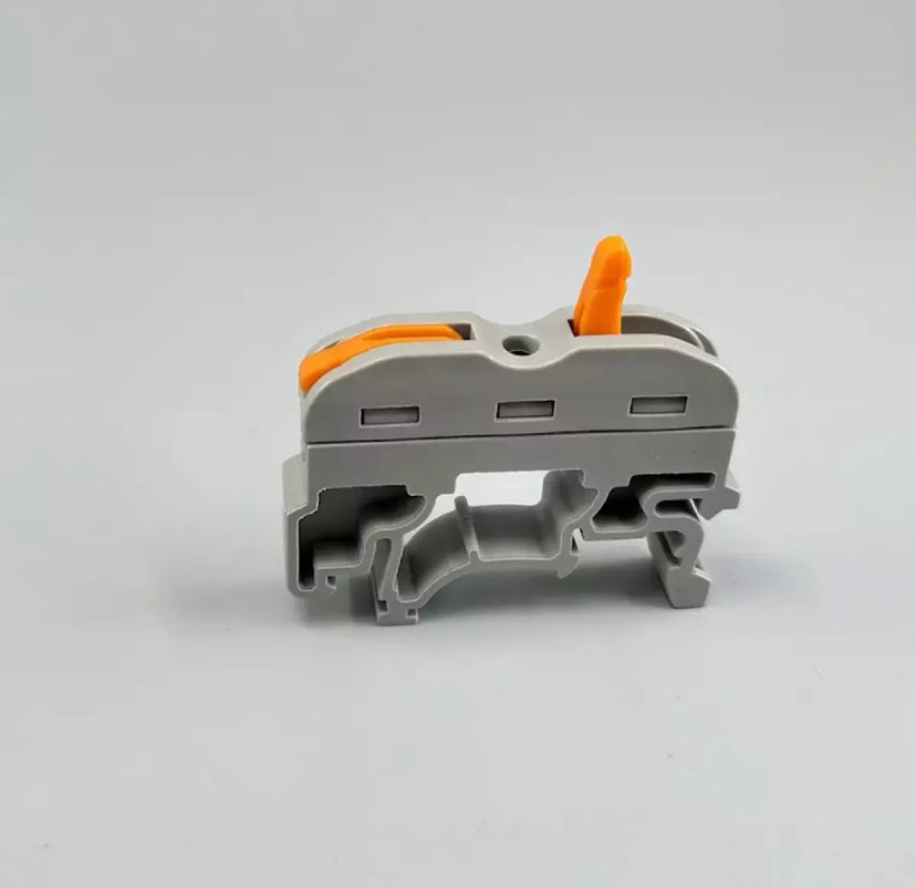 1 Pin Din rail Universal compact wire wiring connector conductor terminal block with lever