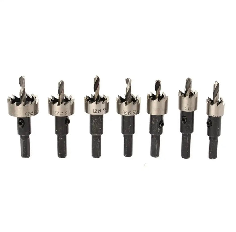 Hole Saw Cutter Drill Bits High Speed Steel for Pistol Drills / Bench Drills 16/19/20/21/22/25/26/28/30/35/50mm