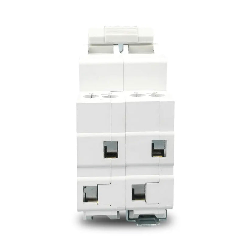 TOMZN 2P 63A Changover Breaker MTS Dual Power Manual Transfer Isolating Switch Interlock Circuit Breaker